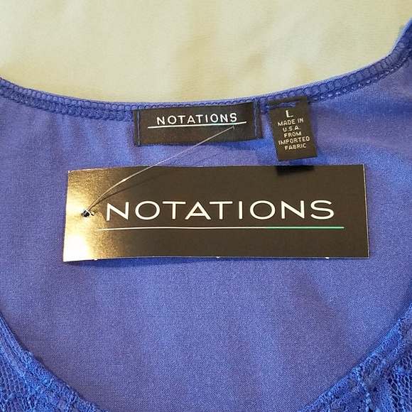 Notations Floral Lace Lined Blouse - Picture 8 of 8